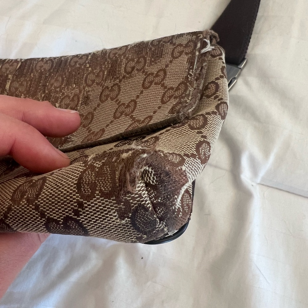 Very Loved Extremely Rare Gucci Monogram Belt Bag - image 5